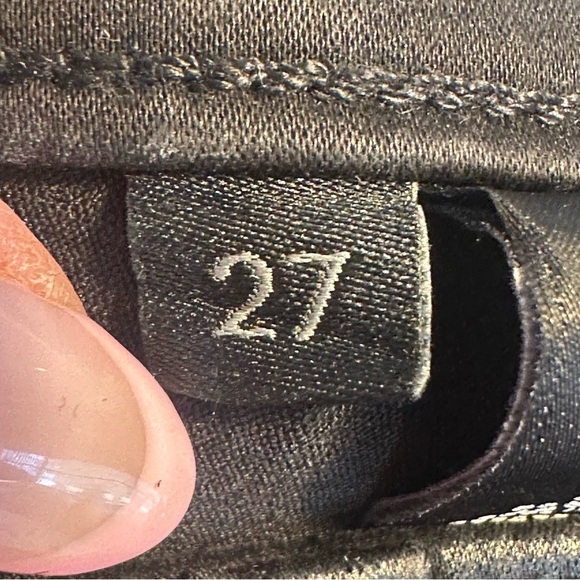 J Brand Alma Stellar Black Waxed Straight Leg Jeans - Picture 9 of 9